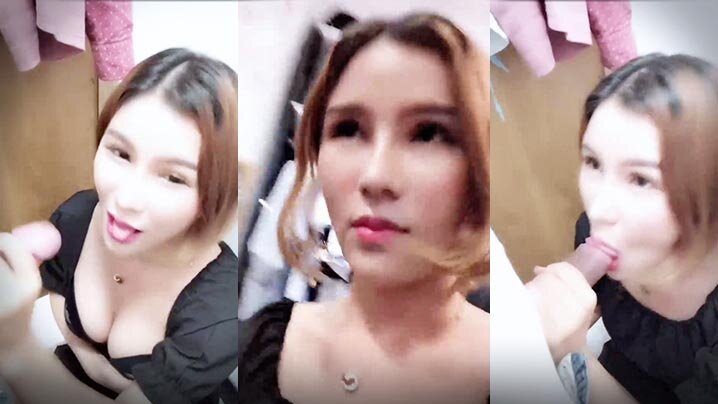 激情一战 性感混血网红曼曼与大屌猛男假装买衣服躲进商场试衣间啪啪啪