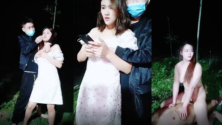 深夜户外强奸闺蜜 夏季野外两男两女群P淫乱聚会