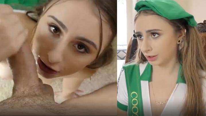 男子爆操送货女子的小骚逼
