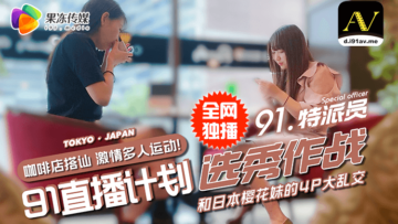 果冻传媒 91特派员 街头搭讪2位美女喝酒吃饭 意外成就4P大战