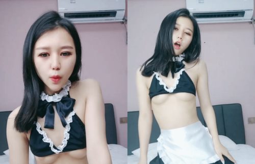 顶级颜值极品小妞女仆装啪啪 特写舔弄大屌口活很棒 撩起内衣露奶子 主动上位骑坐 大屌爆插粉穴