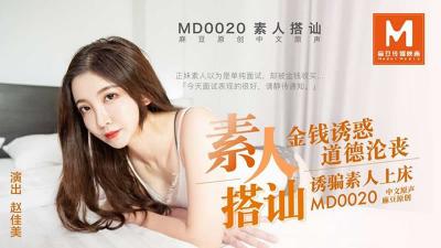 MD0020 麻豆传媒 素人搭讪 金钱诱惑 道德沦丧 诱骗素人上床 赵佳美