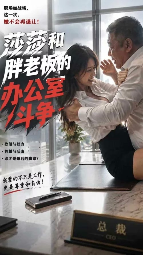 莎莎和胖老板的办公室斗争
